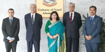 President’s representatives visit Nepal Embassy to convey solidarity