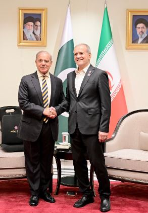 PM Shehbaz , Iranian President Pezeshkian Reaffirm Bilateral Ties, Regional Peace Efforts at SCO Summit in Bishkek
