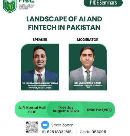 PIDE seminar explores AI and Fintech landscape for policy reform