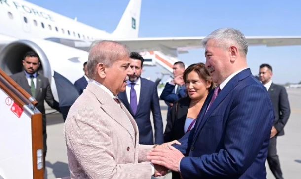 PM Shehbaz lands in Bishkek on three-day visit for SCO summit, bilateral talks