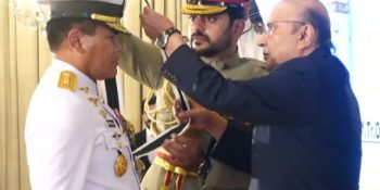 President confers Nishan-i-Imtiaz (Military) upon Chief of Indonesian Navy