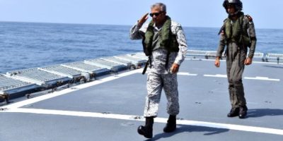 Naval chief reviews exercise SEASPARK 2026 at sea