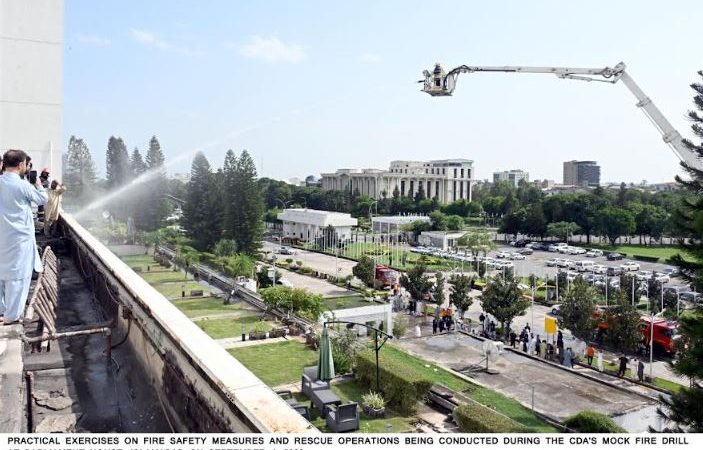 CDA conducts fire safety drill at Parliament house