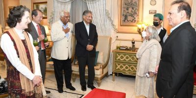 Diplomats gather at reception for Dr Azra Fazal Pechuho