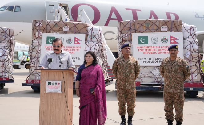 Pakistan dispatches 100 tons of humanitarian assistance to Nepal