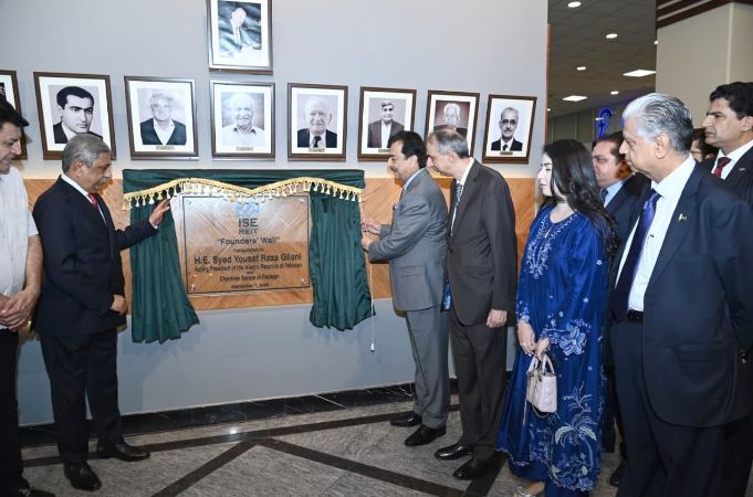 Acting president inaugurates Founders’ Wall at ISE Towers