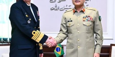 Brazilian Admiral appreciates professionalism of Pakistan Armed Forces