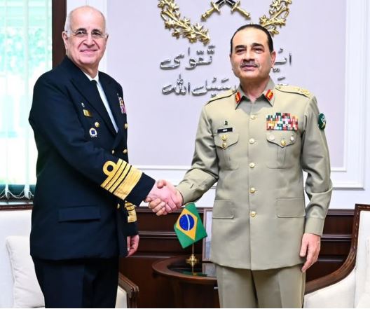 Brazilian Admiral appreciates professionalism of Pakistan Armed Forces
