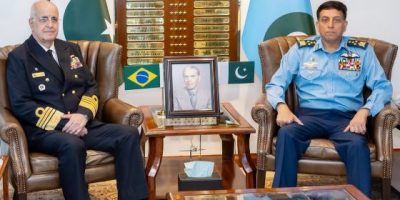 Brazilian Admiral Freire meets Pakistan Navy, Air Force chiefs in Rawalpindi
