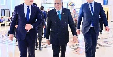 Dar arrives in Tajikistan to lead Pak delegation at SCO moot