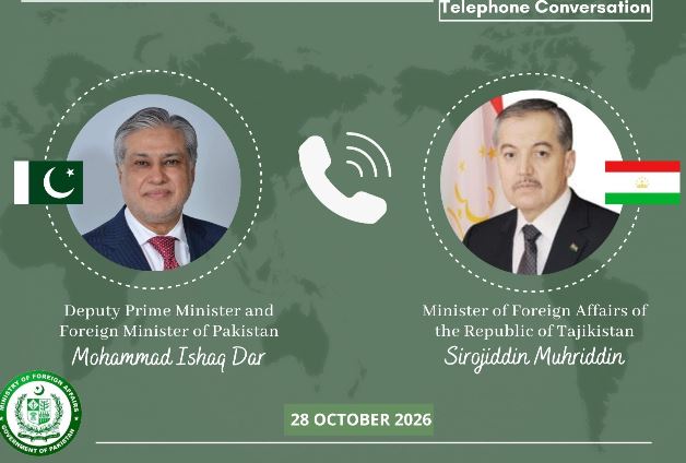 Pakistan, Tajikistan vow to strengthen enduring partnership, expand cooperation