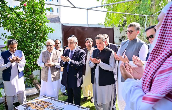 Dar launches renovation of Foreign Office Mosque in Islamabad