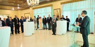 Foreign Secretary welcomes arab group ambassadors at Foreign Office