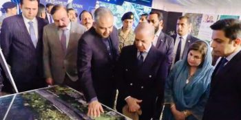 PM Shehbaz lays foundation stone for Kashmir Chowk underpass