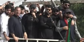 PTI long march: After Karak address, KP CM's convoy to depart for Kohat